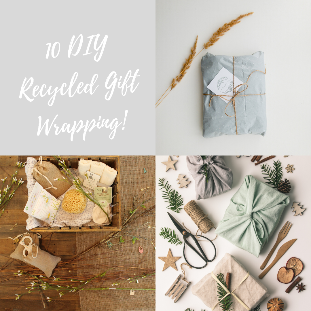Wrapping Paper Ideas - Reusing Trash To Wrap Gifts - Reuse Grow Enjoy