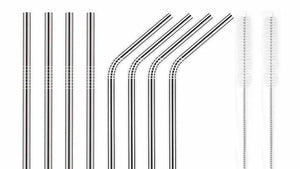 No More Plastic Straws-8pcs/set Stainless Steel Straw